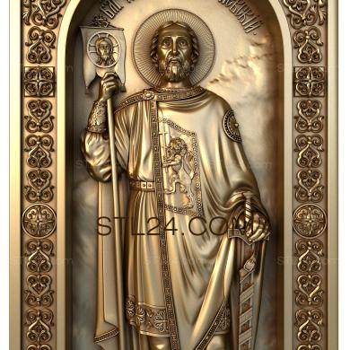 Icons (St. Alexander Nevsky, IK_1582) 3D models for cnc