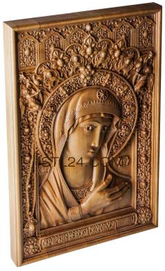 Иконы (Образ пресвятой богородицы Невской Скоропослушницы, IK_1589) 3D модель для ЧПУ станка