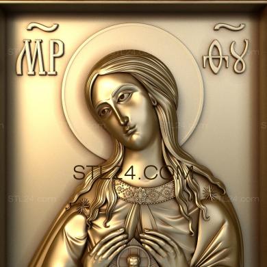 Icons (Mother of God  Helper in Childbirth, IK_1621) 3D models for cnc