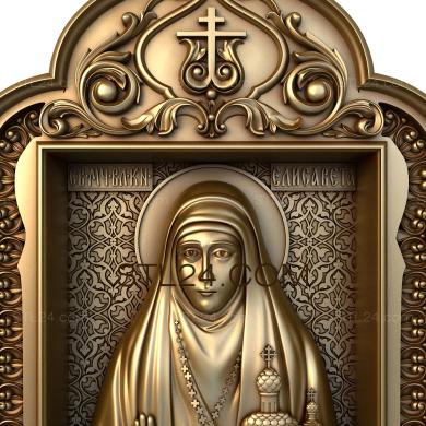 Icons (Holy Reverend Martyr Elizabeth, IK_1641) 3D models for cnc