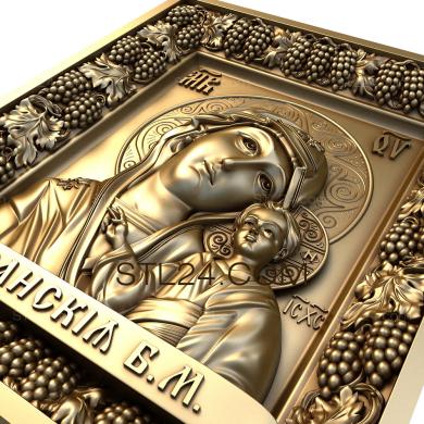 Icons (Kazan icon of the Mother of God, IK_1683) 3D models for cnc