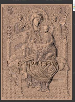 Иконы (Икона Богородицы Достойно Есть (Милующая), IK_1711) 3D модель для ЧПУ станка