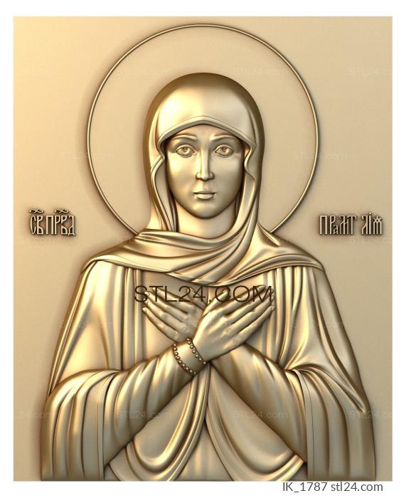 Icons (Holy Righteous Foremother Leah, IK_1787) 3D models for cnc