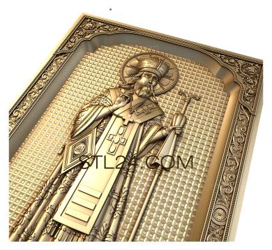 Icons (St. Theodosius Archbishop of Chernigov, IK_1792) 3D models for cnc