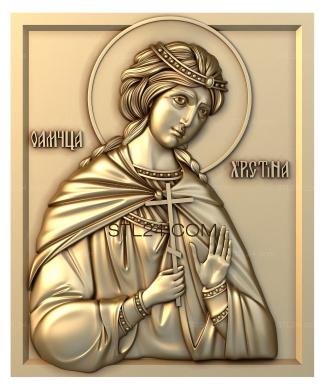 Icons (Holy Martyr Christina, IK_1795) 3D models for cnc