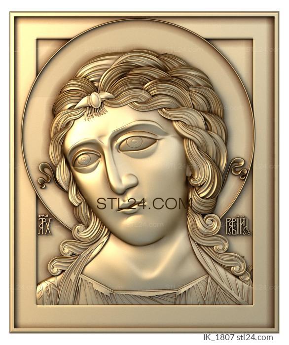 Иконы (Ангел Златые Власы, IK_1807) 3D модель для ЧПУ станка