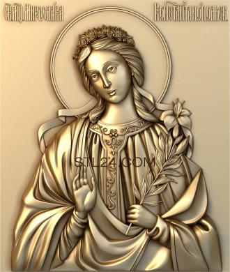 Icons (Holy Martyr Miroslava of Constantinople, IK_1818) 3D models for cnc