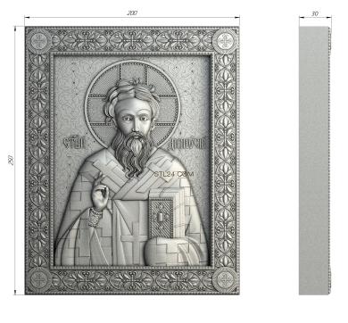 Icons (St. Dionysius, IK_1837) 3D models for cnc
