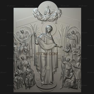 Icons (Joy to all who sorrow, IK_1847) 3D models for cnc