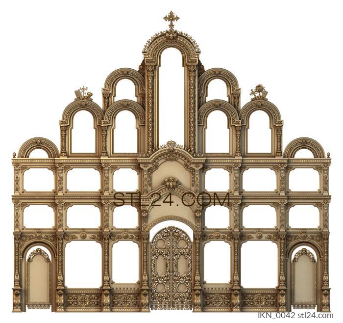 Iconostasis (IKN_0042) 3D models for cnc