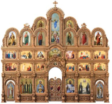 Iconostasis (IKN_0044) 3D models for cnc