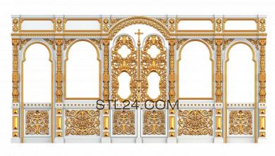 Иконостасы (IKN_0110, IKN_0110-110) 3D модель для ЧПУ станка