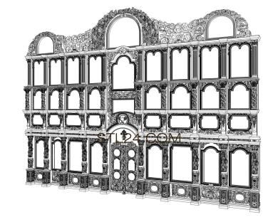 Иконостасы (Иконостас 3d stl модель для ЧПУ, IKN_0130-110) 3D модель для ЧПУ станка