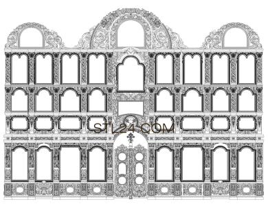 Иконостасы (Иконостас 3d stl модель для ЧПУ, IKN_0130-110) 3D модель для ЧПУ станка