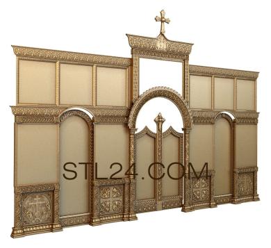 Iconostasis (IKN_0148) 3D models for cnc