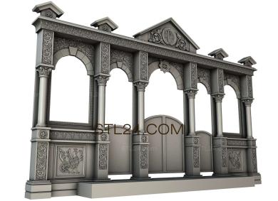 Иконостасы (IKN_0151) 3D модель для ЧПУ станка