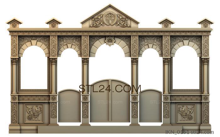 Iconostasis (IKN_0151) 3D models for cnc