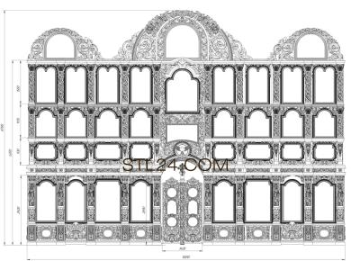 Иконостасы (IKN_0173, IKN_0173-110) 3D модель для ЧПУ станка