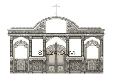 Iconostasis (IKN_0189) 3D models for cnc