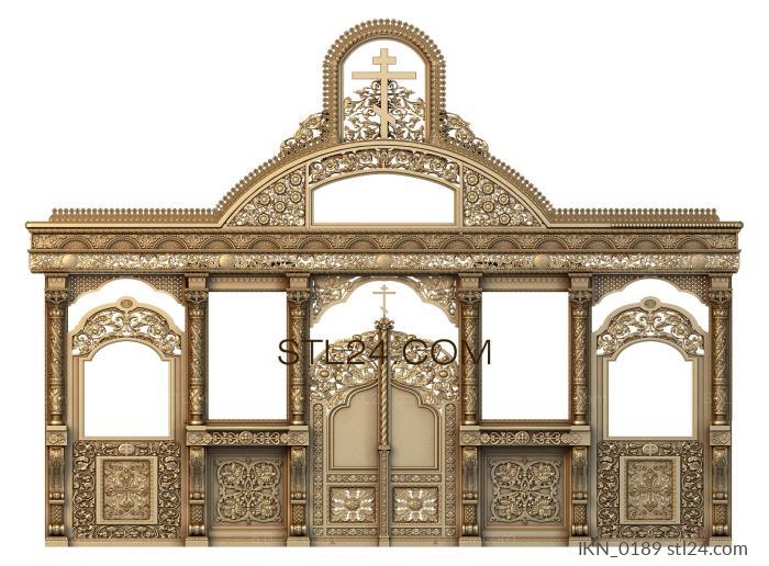 Iconostasis (IKN_0189) 3D models for cnc