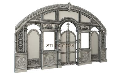 Iconostasis (IKN_0195) 3D models for cnc