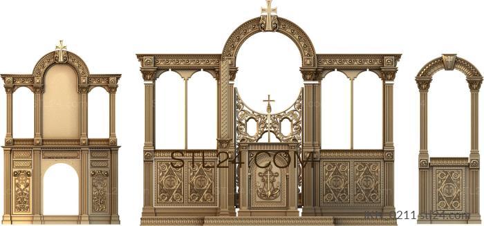 Iconostasis (IKN_0211) 3D models for cnc