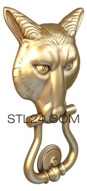 Животные (Морда лисы, JV_0042) 3D модель для ЧПУ станка