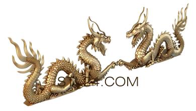 Животные (Зеркальный дракон, JV_0083) 3D модель для ЧПУ станка