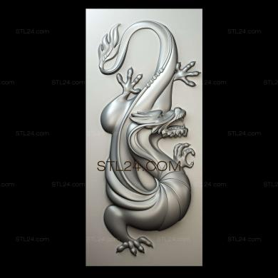 Animals (Dragon panel, JV_0096) 3D models for cnc