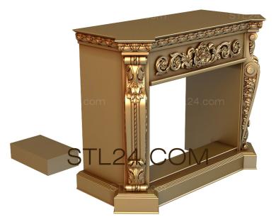 Fireplaces (KM_0001) 3D models for cnc