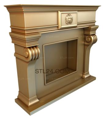 Fireplaces (KM_0007) 3D models for cnc