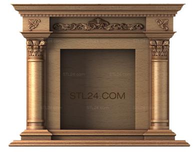 Fireplaces (KM_0025) 3D models for cnc