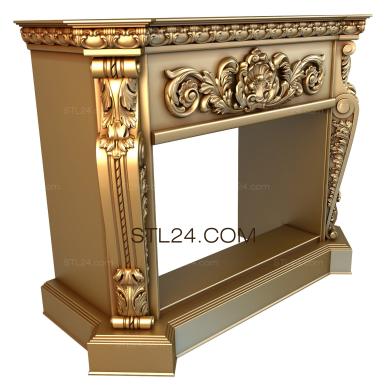 Fireplaces (KM_0027) 3D models for cnc