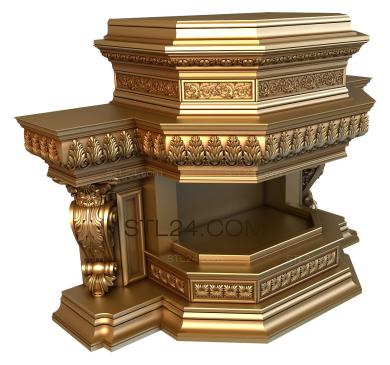Fireplaces (KM_0042) 3D models for cnc