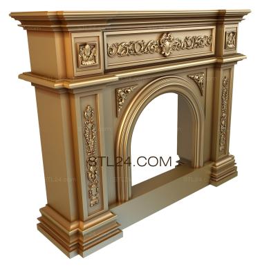 Fireplaces (KM_0050) 3D models for cnc