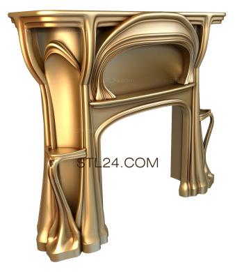 Fireplaces (KM_0073) 3D models for cnc