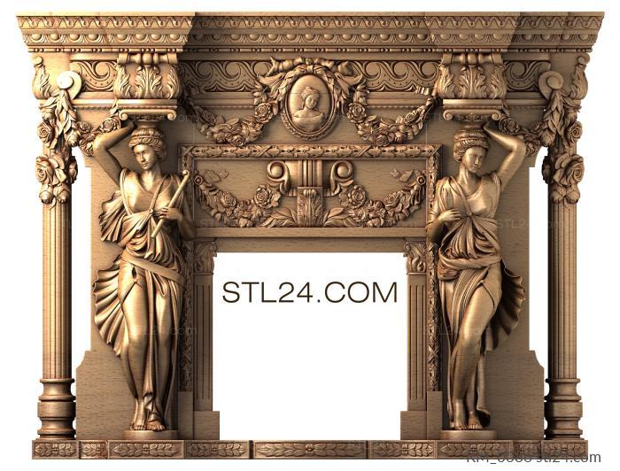 Fireplaces (KM_0086) 3D models for cnc