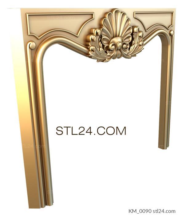 Fireplaces (KM_0090) 3D models for cnc