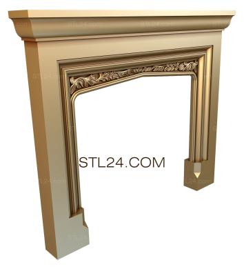 Fireplaces (KM_0104) 3D models for cnc