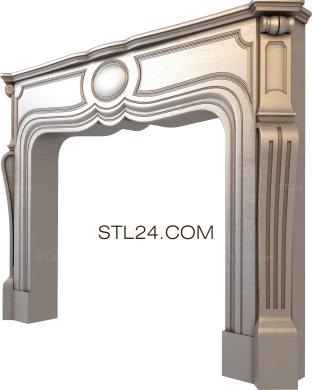Fireplaces (KM_0123-9) 3D models for cnc