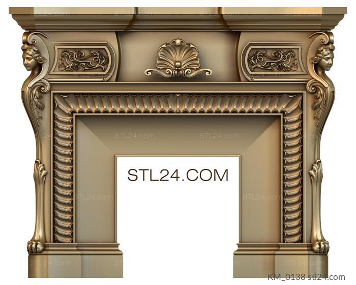 Fireplaces (KM_0138) 3D models for cnc