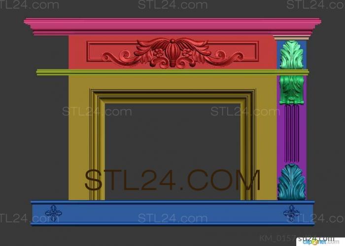 Fireplaces (KM_0157) 3D models for cnc