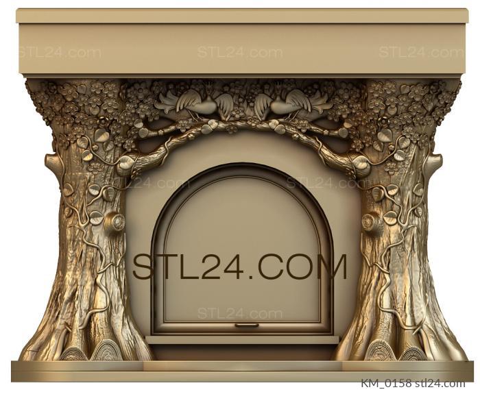 Fireplaces (KM_0158) 3D models for cnc