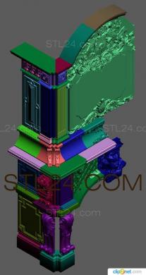 Камины (KM_0159) 3D модель для ЧПУ станка