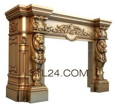 Fireplaces (KM_0160) 3D models for cnc