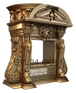 Fireplaces (KM_0169) 3D models for cnc