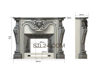 Fireplaces (KM_0179) 3D models for cnc
