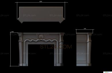 Fireplaces (KM_0183) 3D models for cnc