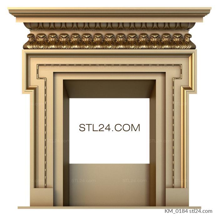 Fireplaces (KM_0184) 3D models for cnc