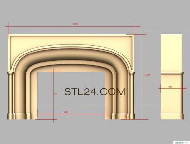 Fireplaces (KM_0187) 3D models for cnc